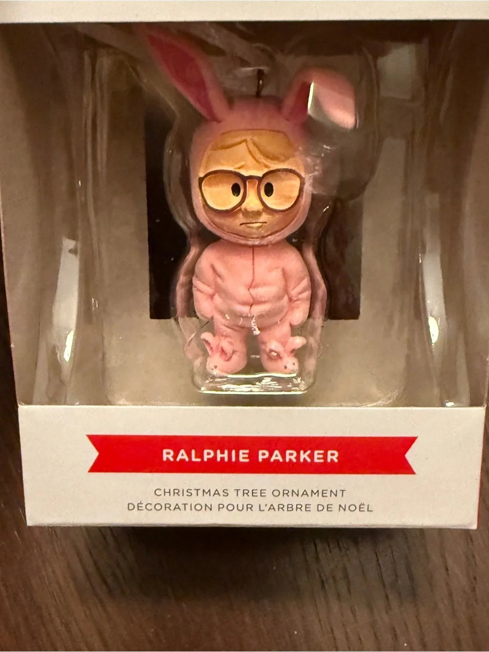 Ralphie Parker Pink Bunny Costume Ornament CHRISTMAS STORY Hallmark Decoration